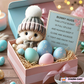 🔥Sidste dag: KØB 3 FÅ 1 GRATIS - Håndlavet🐇Mini Bunny Hug Sød påskegave🎁