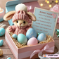 🔥Sidste dag: KØB 3 FÅ 1 GRATIS - Håndlavet🐇Mini Bunny Hug Sød påskegave🎁