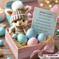🔥Sidste dag: KØB 3 FÅ 1 GRATIS - Håndlavet🐇Mini Bunny Hug Sød påskegave🎁