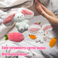 🍓Strawberry Bunny forvandlet til lille kanin🎀 Frugtdukke Plyslegetøj🐰
