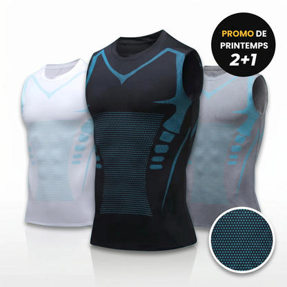 ⏰🔥BEGRÆNSET TID: 50 % RABAT!🔥OVER 50.000 SOLGT! Ionic Shaping-vest – kompression, køling, ærmeløs, kropsnær 💪