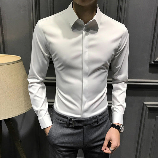 🔥2025 HOT SALE🔥Rynkefri skjorte med knapper til mænd