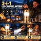 🏕️ KØB 2 – FÅ 1 GRATIS! Lanterne, lommelygte og powerbank – 3-i-1 campinglygte med solceller og IPX4