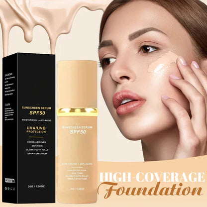 🔥2026 Hot Sale 50% OFF✨⚡ 50K+ SOLD! 🎁4-in-1 Perfecting Foundation – High Coverage, SPF & All-Day Hydration 🤍✨