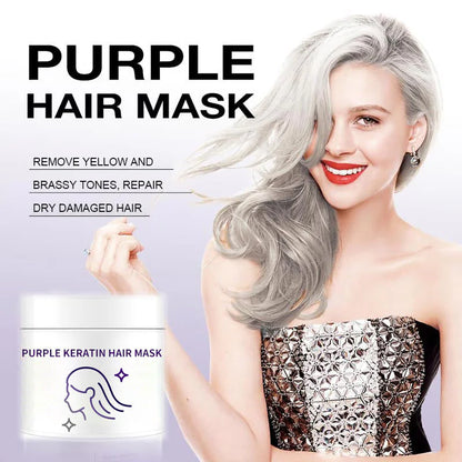 💜Sidste dags udsalg 50% rabat💜Lilla keratin hårmaske