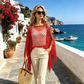 🏖️Sommerudsalg – 50 % RABAT❤️‍🔥JCUK sommer-cover-up i metallic-hækling – Let, flagrende og ubesværet stilfuld 🌊☀️