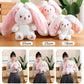 🍓Strawberry Bunny forvandlet til lille kanin🎀 Frugtdukke Plyslegetøj🐰