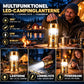 🏕️ KØB 2 – FÅ 1 GRATIS! Lanterne, lommelygte og powerbank – 3-i-1 campinglygte med solceller og IPX4