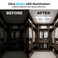 🌬️✨ Dobbelt loftventilator med LED-lys – moderne design med fjernbetjening til stue og soveværelse