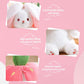 🍓Strawberry Bunny forvandlet til lille kanin🎀 Frugtdukke Plyslegetøj🐰