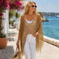 🏖️Sommerudsalg – 50 % RABAT❤️‍🔥JCUK sommer-cover-up i metallic-hækling – Let, flagrende og ubesværet stilfuld 🌊☀️