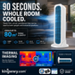 【Cool the Entire Room in 90 Seconds】Tower Fan—an air conditioner that can be used in both upright and horizontal positions