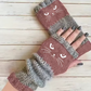 🐱 Søde strikkede kattehandsker til kvinder — til varme hænder og frie fingre🧶