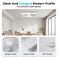 🌬️✨ Dobbelt loftventilator med LED-lys – moderne design med fjernbetjening til stue og soveværelse