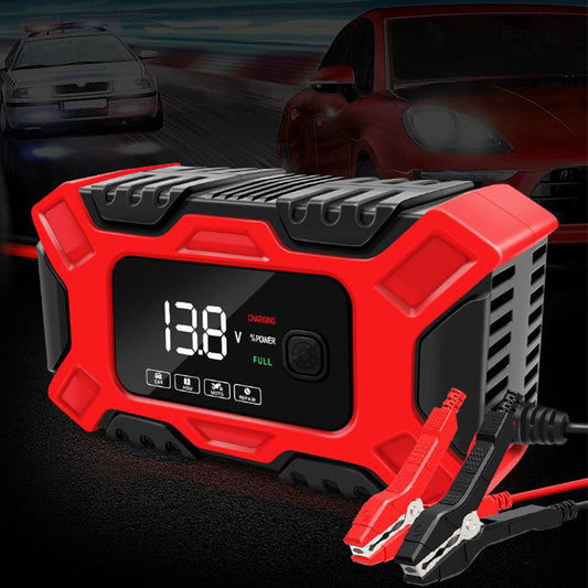🚗Bilbatterioplader – Oplad hvor som helst, når som helst!🔋