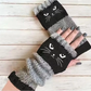 🐱 Søde strikkede kattehandsker til kvinder — til varme hænder og frie fingre🧶