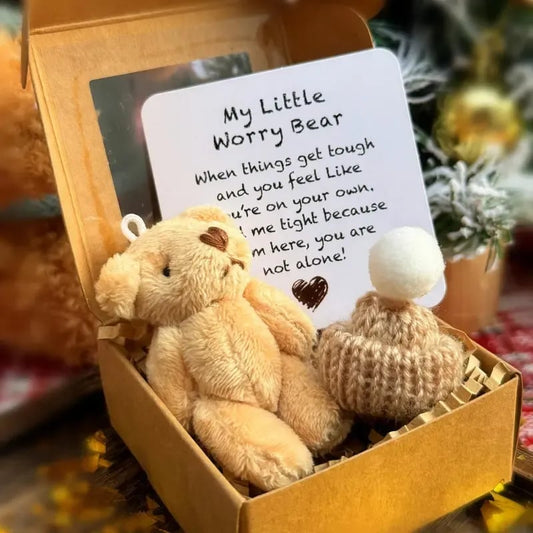 Mini Plysbamse i Æske