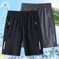 🔥TILBUD: 70 % RABAT🥰 Elastiske sommershorts til mænd💎Åndbare, lommer med lynlås og elastisk pasform🩳❄️