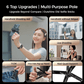 ⌛Hot udsalg 50% rabat🔥4‑i‑1 Magnetisk Selfie Stick – 360° Rotation & Bærbart Stativ
