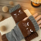 🐱 Søde strikkede kattehandsker til kvinder — til varme hænder og frie fingre🧶