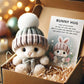 🔥Sidste dag: KØB 3 FÅ 1 GRATIS - Håndlavet🐇Mini Bunny Hug Sød påskegave🎁