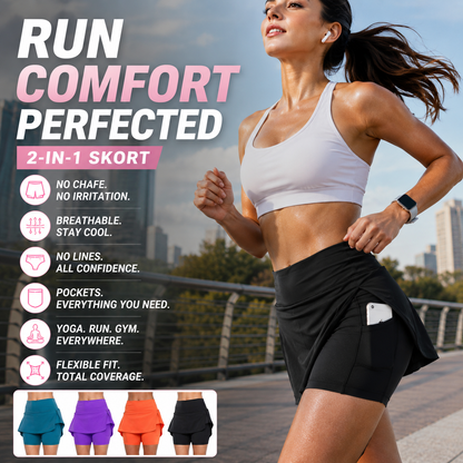 🌞Overraskelsespris:❄️👚Anti-gnidnings-skort til sport – Superblød og behagelig🔥
