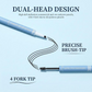 Water-resistant 2-in-1 mini eyebrow pencil and colored eyebrow gel