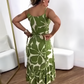 🏖️Summer Varmt salg 50% rabat 🌼Kvinder Casual Resort Print Gathered Tunic Dress