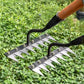 🌿 50 % RABAT NU! 🧤 Ukrudtsriver med 5/6/7/8 tænder i kulstofstål – holdbar, ergonomisk håndtag og effektiv ukrudtsbekæmpelse 🌱