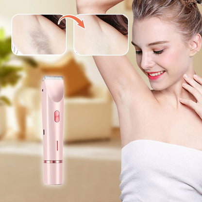 💥✨【Epilator med dobbelt hoved】IPX7 vandtæt - Hårfjerning og trimning | 21 dages silkeagtig hud 🦵 💎 Trådløst design | 🌿 Allergivenlig