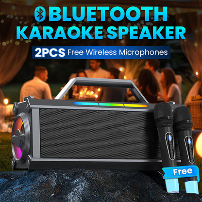 🔥2025 Hot Sale 50% Off🔥200W Bluetooth Karaoke Speaker med trådløs mikrofon