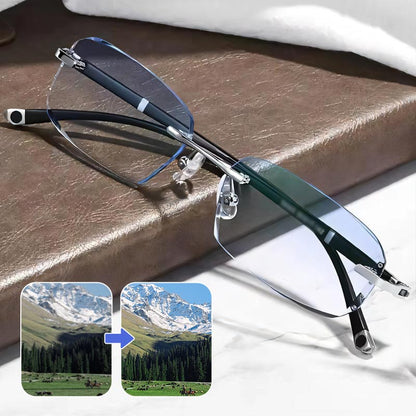 🔥Ny safirbrille med høj hårdhed mod blåfarvning til dobbelt brug✨
