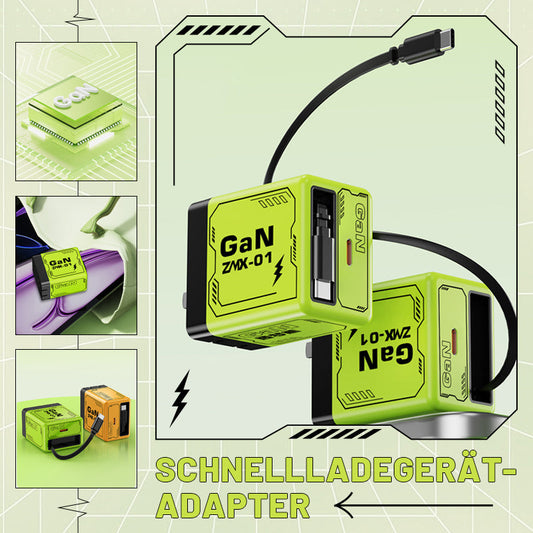 🔥Hurtigopladeradapter med udtrækkeligt type C-kabel og stik