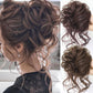 💁‍♀️SIDSTE DAG – KØB 1, FÅ 1 GRATIS + GRATIS HÅRNÅL!!🎁💗Hårbånd til krøllet hår med løst opsat knold og forlængelser