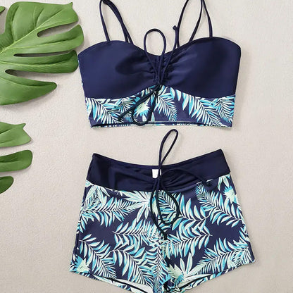 🏖️Sommerudsalg 50 % RABAT🔥Damebadedragt i to dele med print