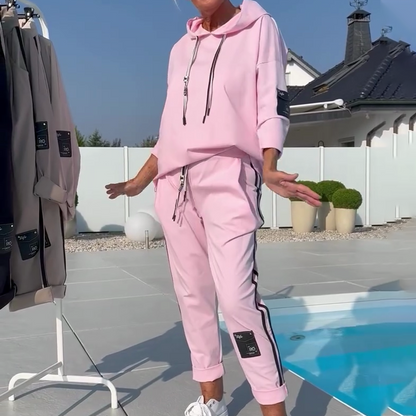 🎊2025 Nye produkter👗🌟Hættetrøje og joggingbukser til kvinder, 2-delt casual sæt 🌟