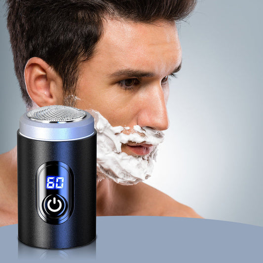 Mini bærbar genopladelig barbermaskine med digitalt display