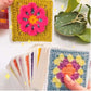 Granny Square-kortspil – 50 mix & match-design