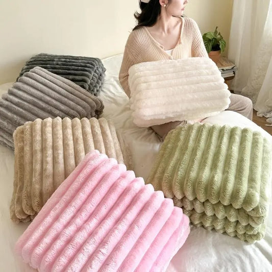 🍂Efterårsudsalg - 🛏️Tykt kaninplush- og mælkefløjlsdyne🫧Pak dig ind i ultimativ komfort