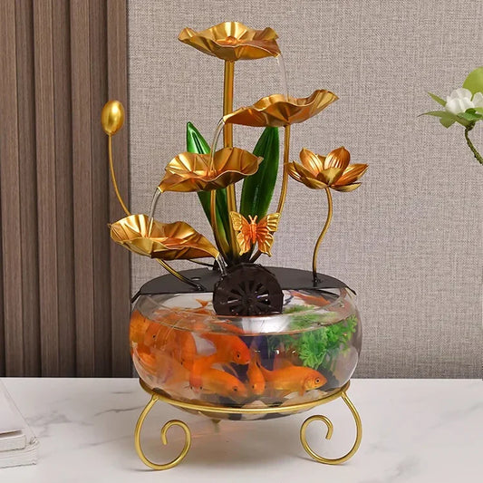 Luksuriøst kreativt lotusfiskebowl-ornament