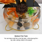 Luksuriøst kreativt lotusfiskebowl-ornament