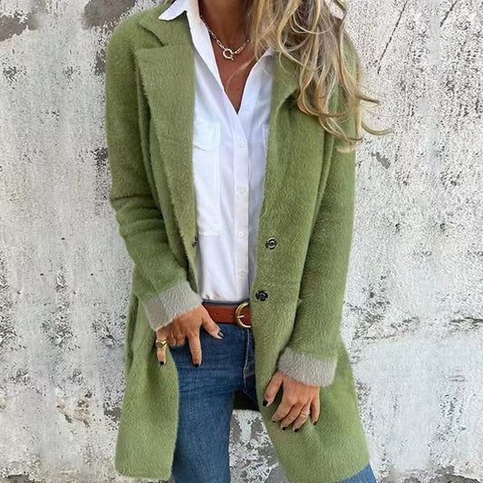 Klassisk, elegant frakke i mellem længde til kvinder 🧥✨