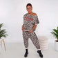 🐆 Chic leopardprintet sæt til kvinder – alsidigt til hverdags- og festlooks