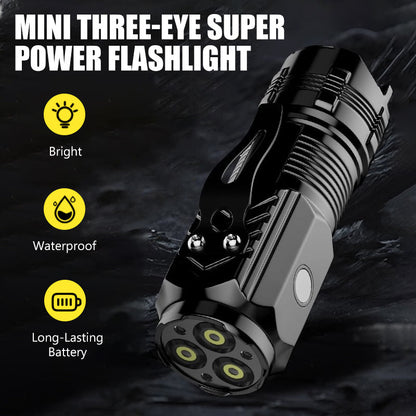 Mini lygte Triple Super Kraftig
