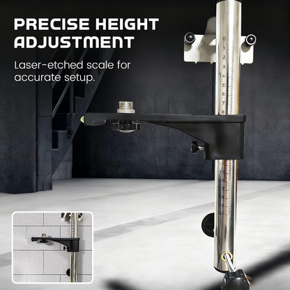 Justerbar laser-vægbeslag