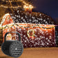 🎄 50 % RABAT! Julestemning med 16 mønstre – USB-juleprojektor