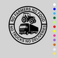 Vinylklistermærke til bil: No Farmers No Food - No Trucks No Deliveries