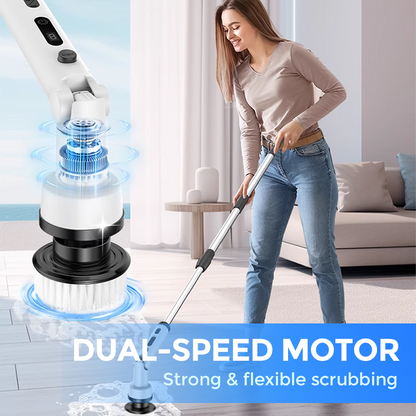 🥳2026 HOT SALE🥳💞Over 50.000 solgt!🚿🧽 50 % RABAT! Multifunktionel elektrisk børste – IPX7 vandtæt, to hastigheder. Udskiftelige børstehoveder. Nem fjernelse af snavs. 🛡️⚡