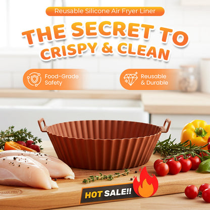 🍟 KØB 1 – FÅ 1 GRATIS! Mindre rengøring i din airfryer – genbrugelig silikoneform