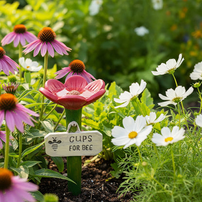 ⏳Begrænset tid 50% rabat🐝Blomsterformet vandstation til bier💧